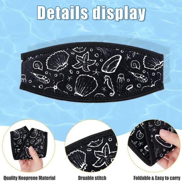 Diving Mask Slap Straps Cover Neoprene Dive Mask Strap For Swimming - Picture 4 of 7